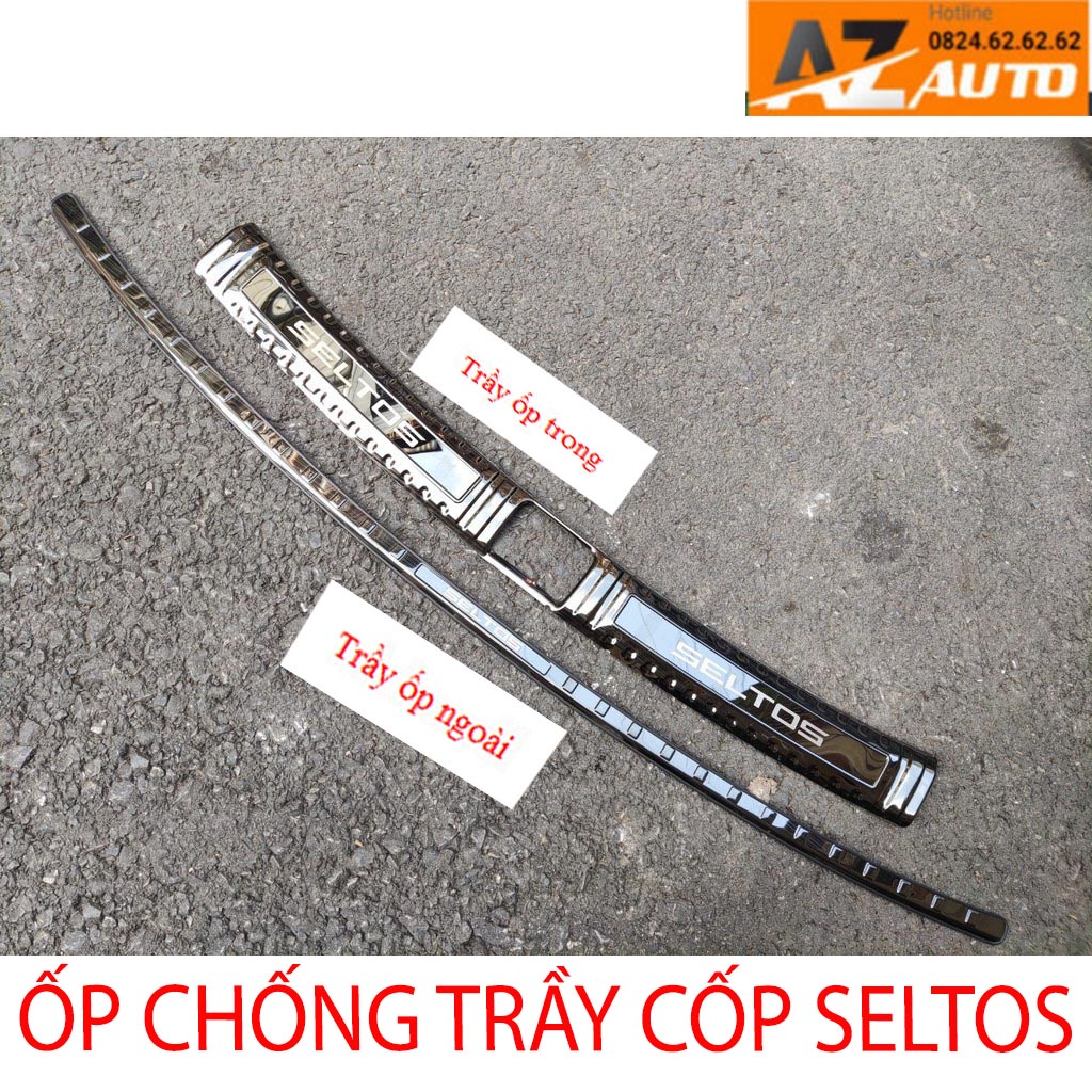 Ốp Chống Trầy Cốp Kia Seltos 2020 - 2022 mẫu Titan