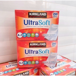 Giấy Thơm Quần Áo Cao Cấp Kirkland UltraSoft Premium Fabric Softener Sheets/Bounce.1Tờ.