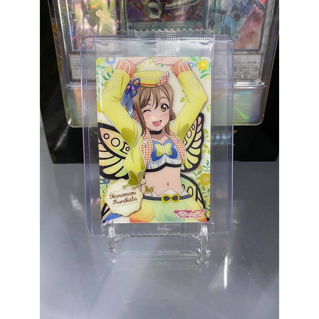 Thẻ bài sưu tầm bánh xốp Idol Love Live LL - Hanamaru Kunikida - Tặng bọc bài nhựa bảo quản