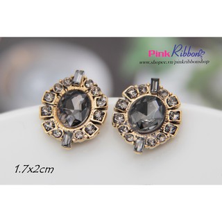 Charm đá ghi phụ kiện thời trang, gắn lên phụ kiện tóc, làm phụ kiện nơ bờm kẹp tóc, DIY, handmade