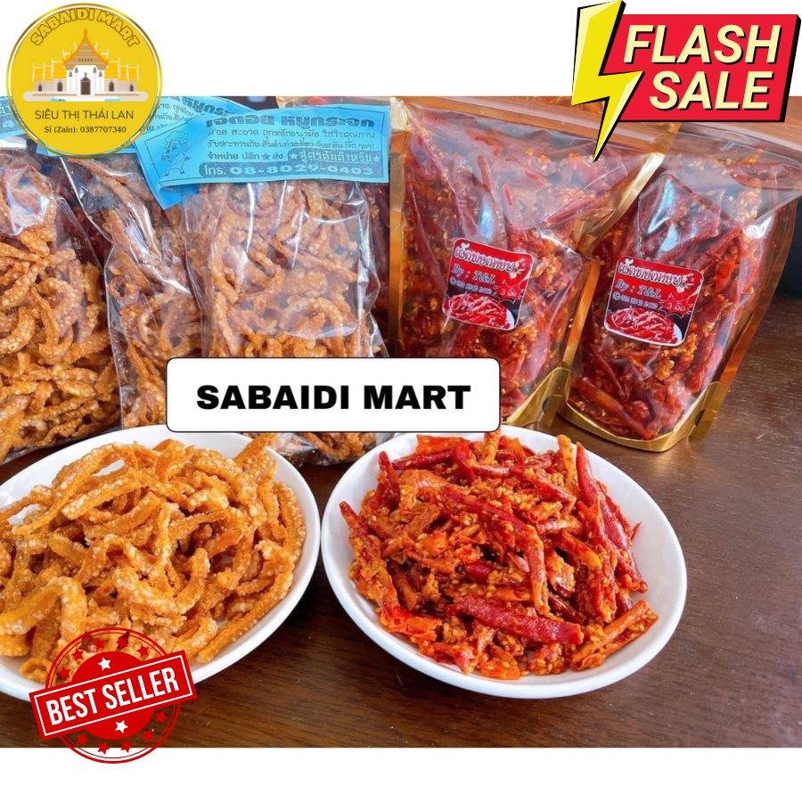 ỚT CHIÊN SNACK ỚT THÁI LAN CHIÊN GIÒN - 100G