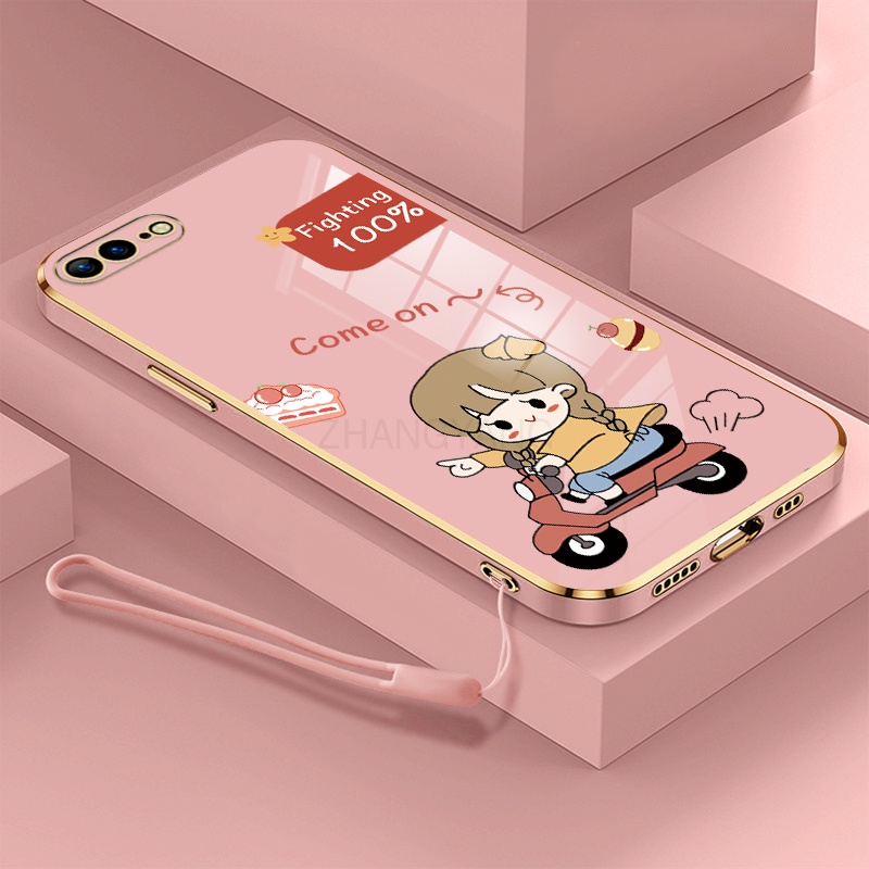 Ốp ĐiệN ThoạI KiểU Mạ Cho iPhone 7 plus 8 plus 6 6s 6s plus