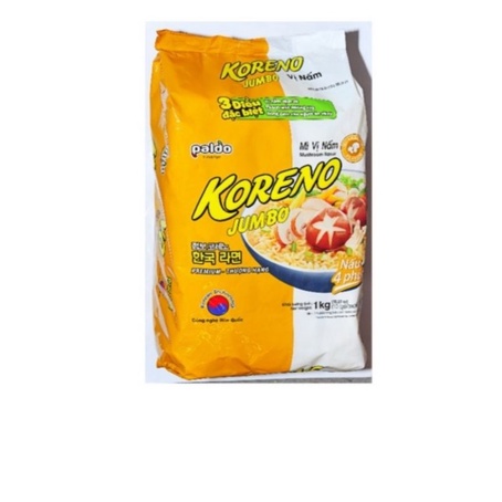MÌ KORENO JUMBO BÒ, KIM CHI, GÀ NẤM, SƯỜN 1KG