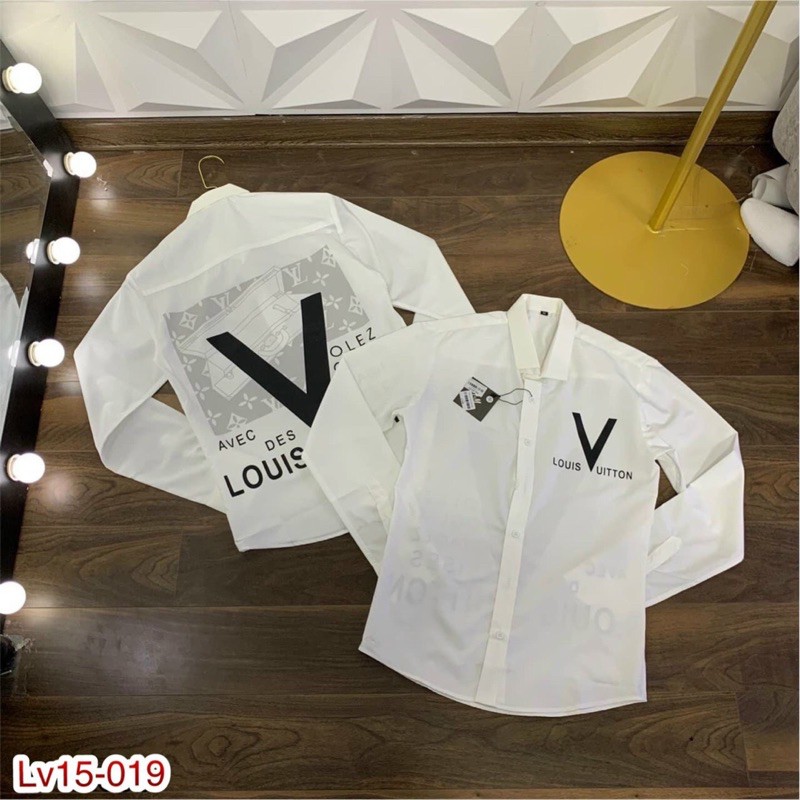 Áo Sơ Mi Trắng Dior - Sơ Mi trắng LV Cao Cấp