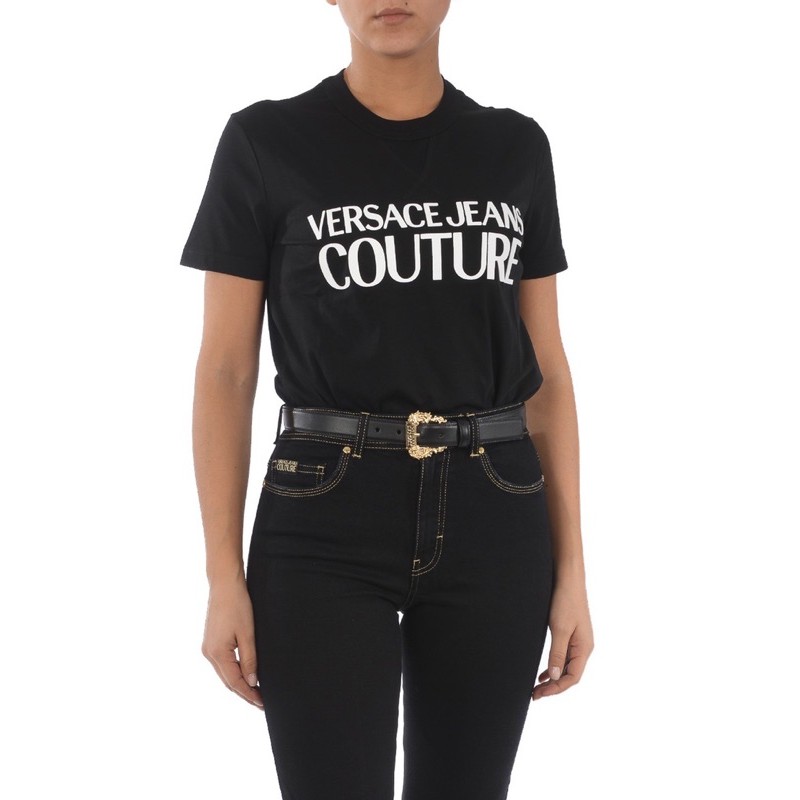 Dây thắt lưng Versace Jeans Couture baroque buckle belt quyền lực mẫu Trương Ngọc Ánh