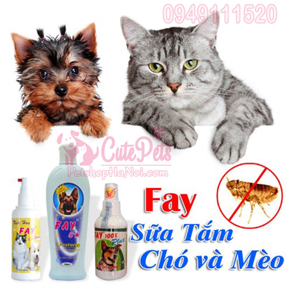 Sữa tắm Fay 5 Sao 300ml - Dành cho chó mèo - CutePets