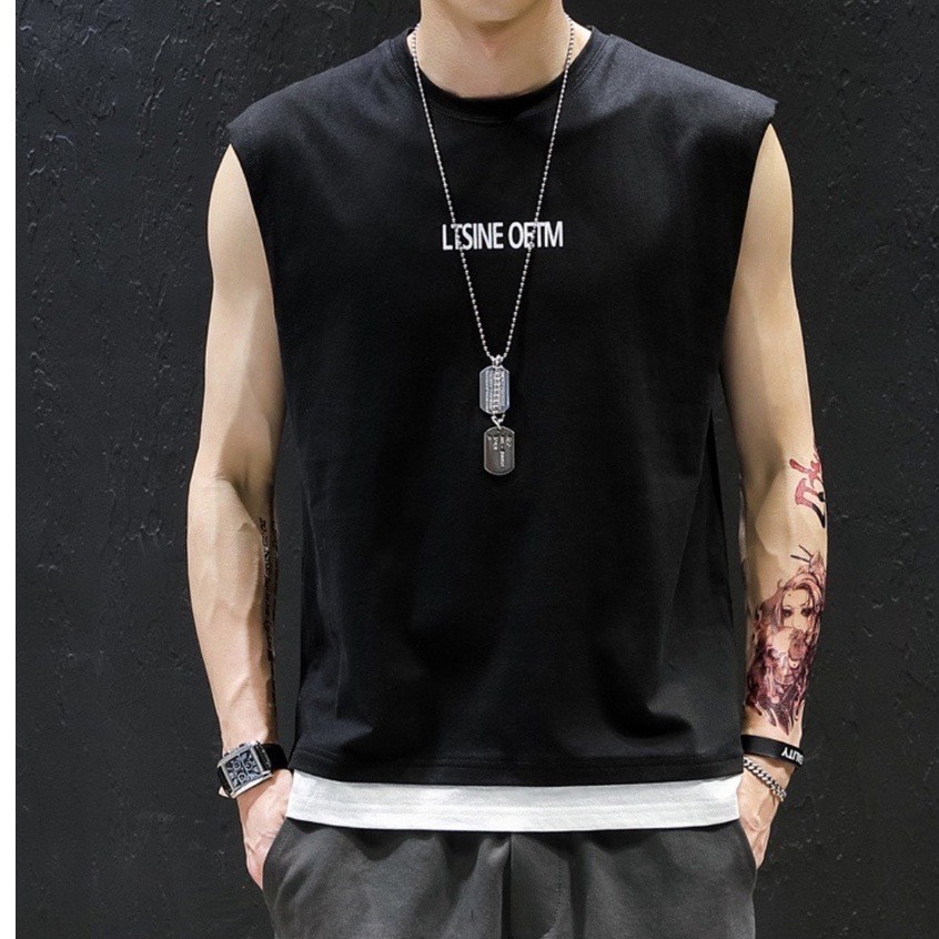 Áo 3 Lỗ Nam , Áo Thun Nam Cổ Tròn TankTop Form Rộng Co Giãn Đẹp Cao Cấp Chất Cotton Thoáng Mát