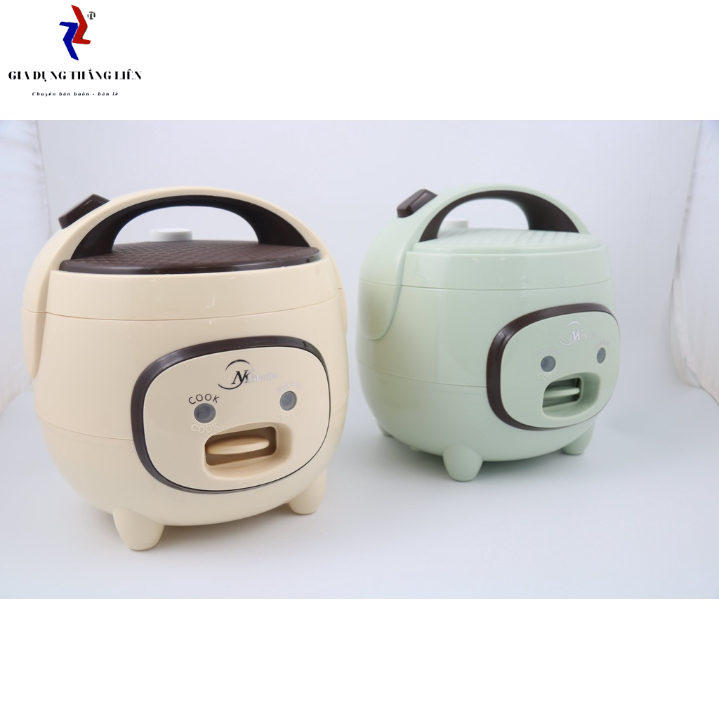 Nồi Cơm Điện NK MEDIA NC 1076 1L , Nồi Cơm Điện đa năng , Nồi cơm điện chống dính hình con lợn đáng yêu bảo hành 6 tháng