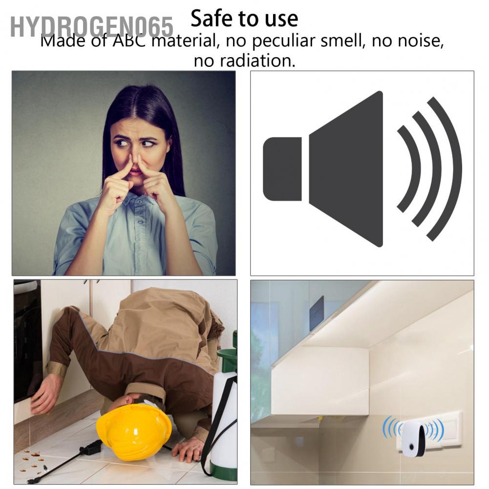 Hydrogen065 Household Insect Repellent Non‑Radiation Noise‑Free Ultrasonic Electronic Repeller for Home 90V‑250V