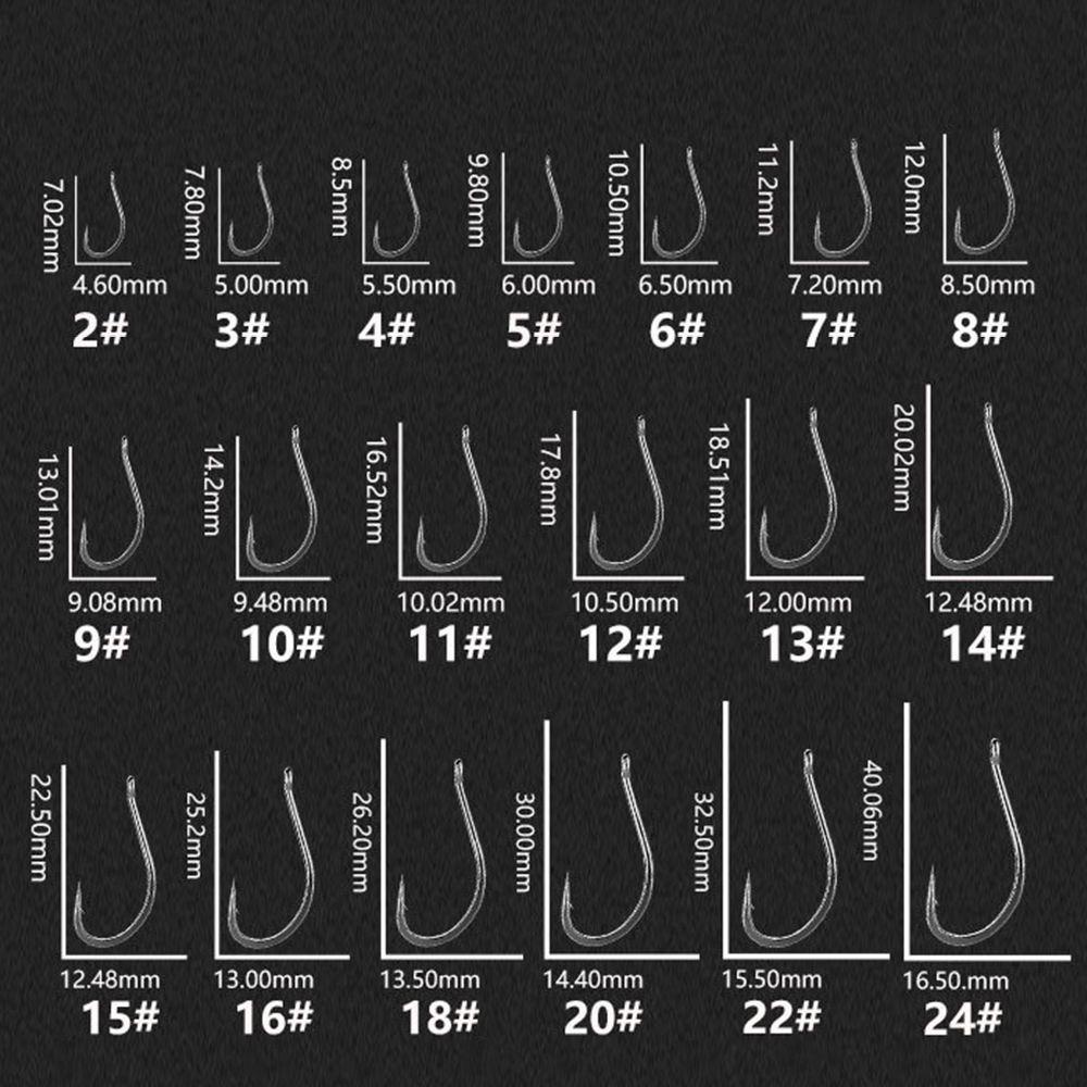 MUVAKO Bộ 500 Móc Câu Cá DIY Chuyên Dụng