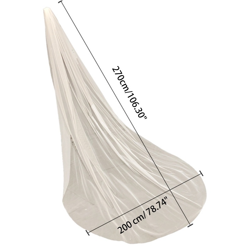 Mạng Che Mặt Vải Tuyn Đơn Giản Cho Cô Dâu