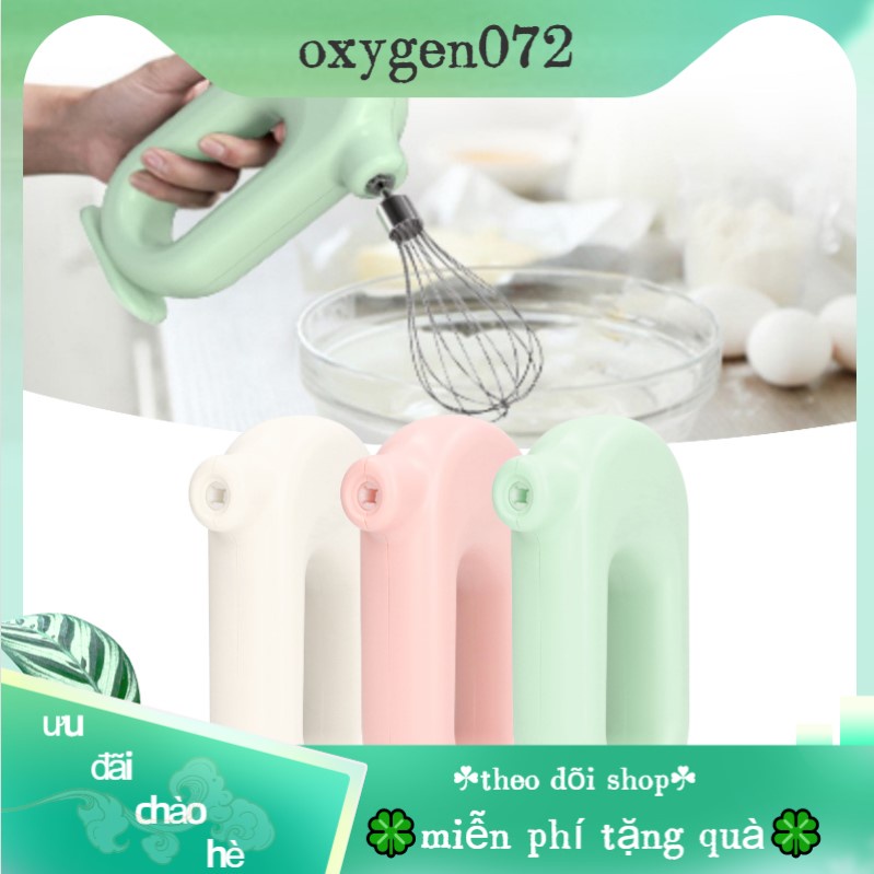 Oxygen072 Máy đánh trứng Máy trộn cầm tay điện USB Sạc 4 mức điều chỉnh đánh trứng làm lạnh sữa cho nhà bếp