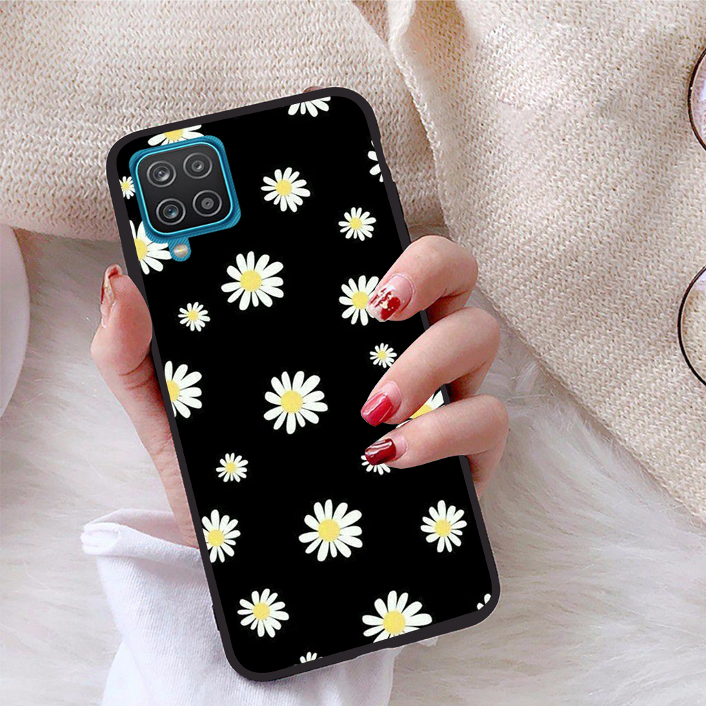 Ốp lưng Samsung Galaxy A12 viền dẻo TPU BST Hoạ Tiết Hoa