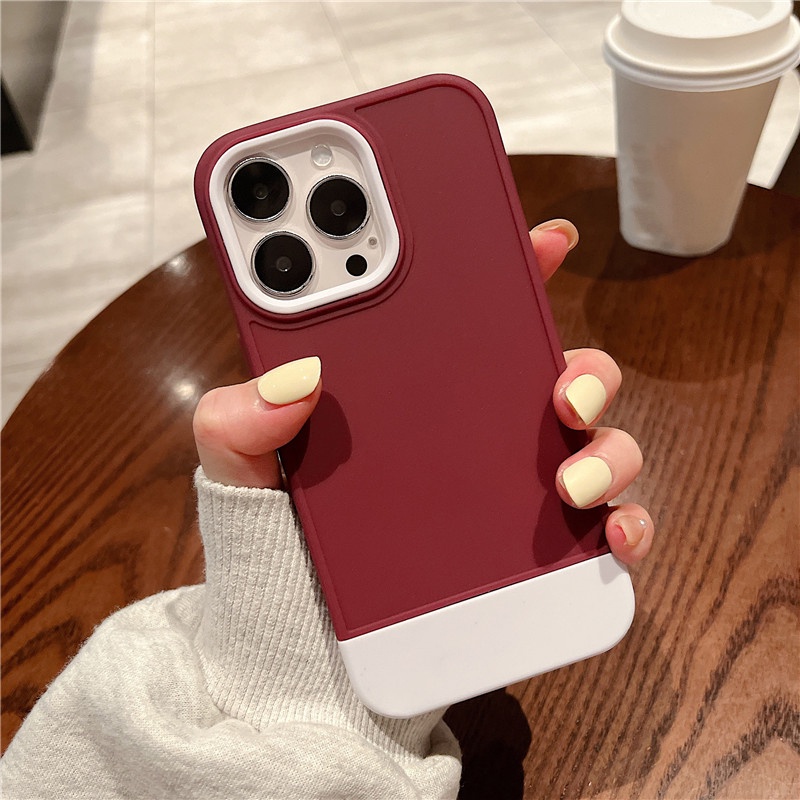 Ốp Điện Thoại Silicon Chống Sốc Ba Trong Một Cho iPhone 14 13 12 11 Pro Max XR XS Max 8 7 Plus