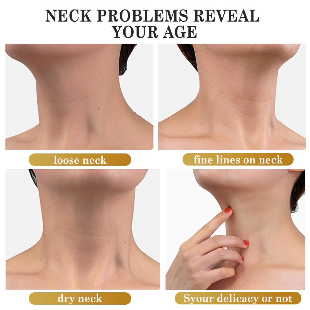 Set 10 Mặt Nạ Cổ Dưỡng Ẩm Thu Nhỏ Lỗ Chân Lông Làm Mờ Nếp Nhăn Nuôi Dưỡng Da