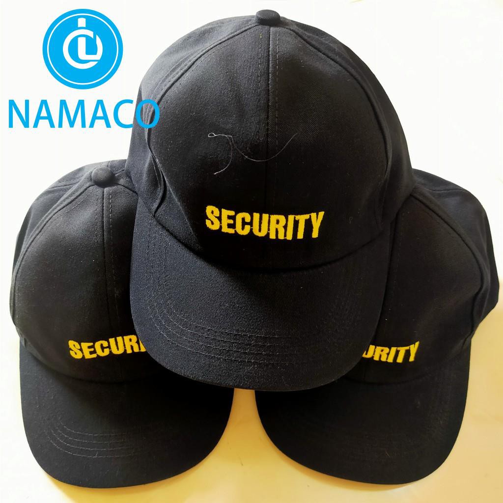 Nón bảo vệ thêu chữ security, nón kết security màu đen dùng cho bảo vệ chuyên nghiệp - Bảo hộ lao động Thành Phong