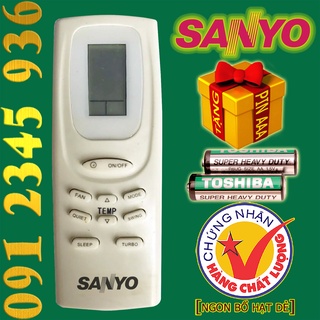 Remote Điều khiển Điều hòa Máy lạnh SANYO "HÀNG ĐẸP". (Mẫu số 4)