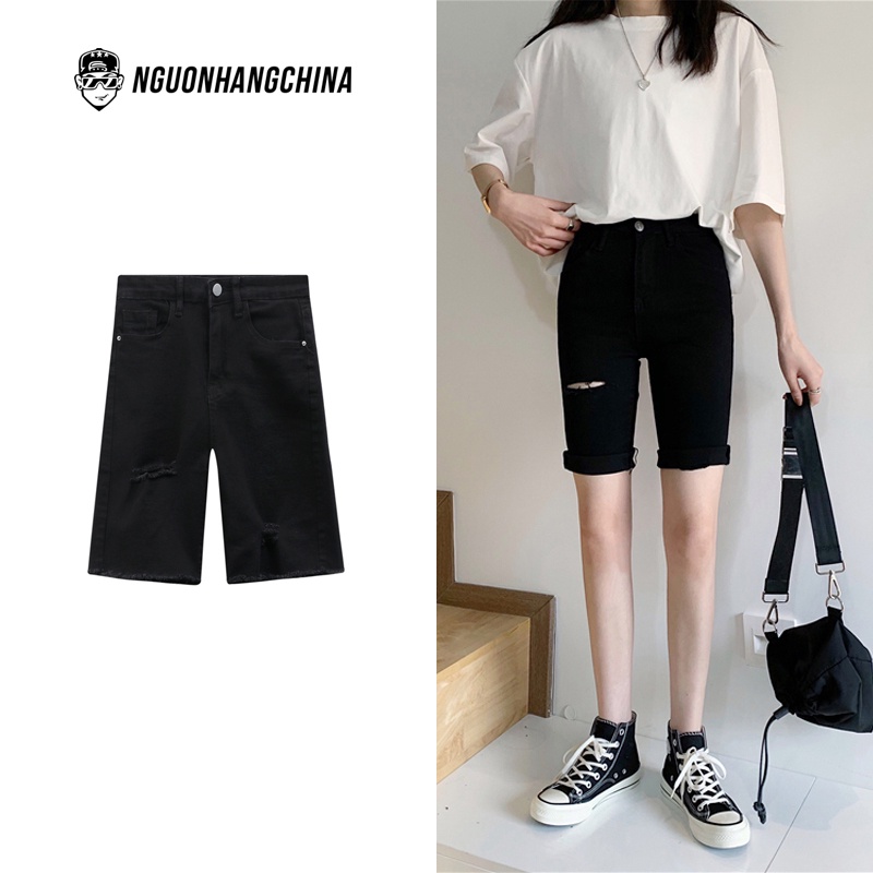 Quần short denim Xiaozhainv XZ6