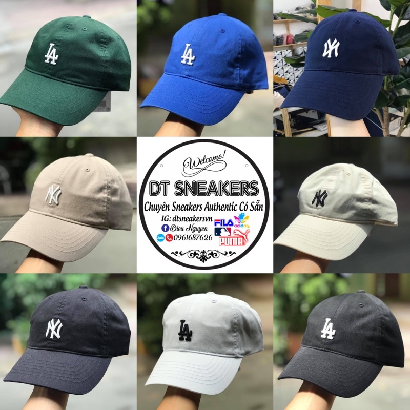 Mũ MLB Chính Hãng, Mũ New York Form mềm 3ACP7701-50BKS DT Sneakers