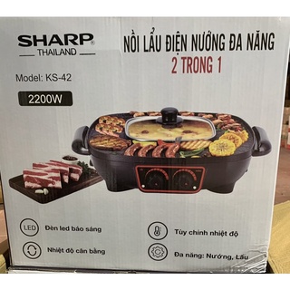 🦚Bếp Lẩu nướng điện SHARP’ KS42. Bảo hành 12tháng