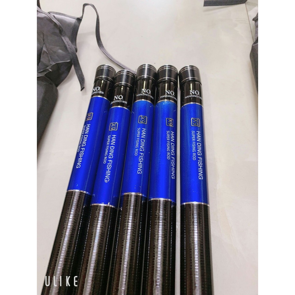 Cần câu tay handing X9, cần câu đơn câu đài 5H, chất liệu carbon