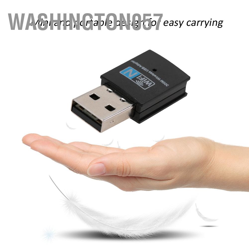 Washington057 Mini USB LAN Network Card Wifi Adapter USB2.0 WiFi Receiver 300Mbps