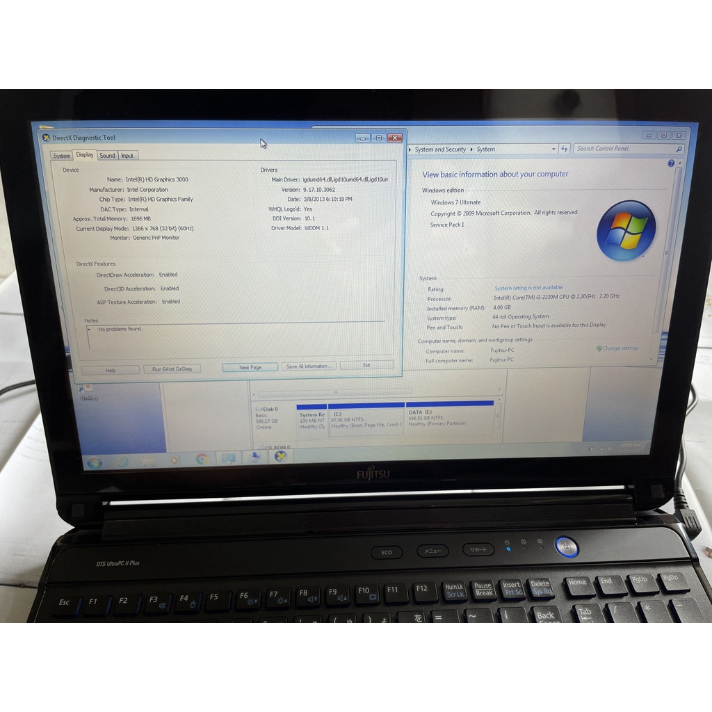 Máy tính xách tay Fu.jit.su Life.book AH54/E I3/4G/640/15.6 inch đen bóng | BigBuy360 - bigbuy360.vn