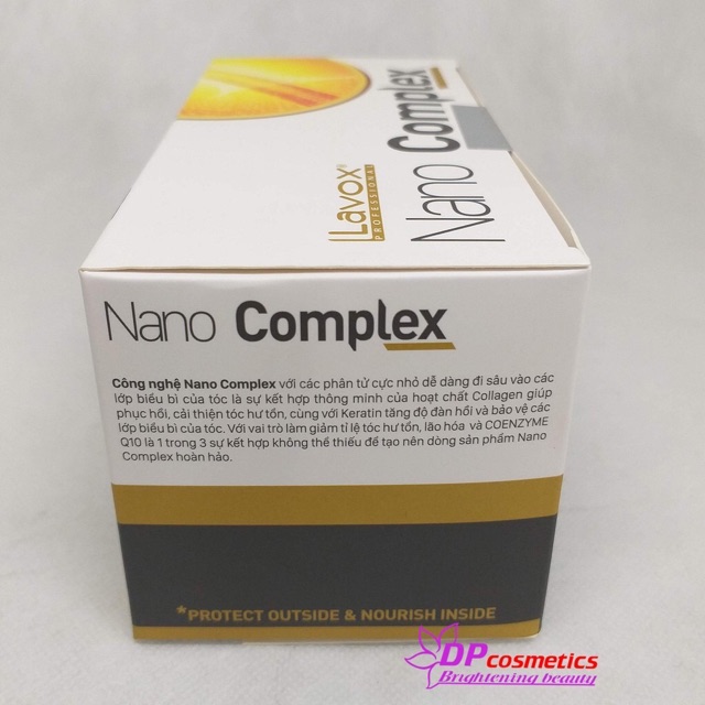 Combo Bộ Sản Phẩm Thuốc duỗi tóc Lavox Nano Complex phục hồi tóc mini và Chổi Vào Thuốc