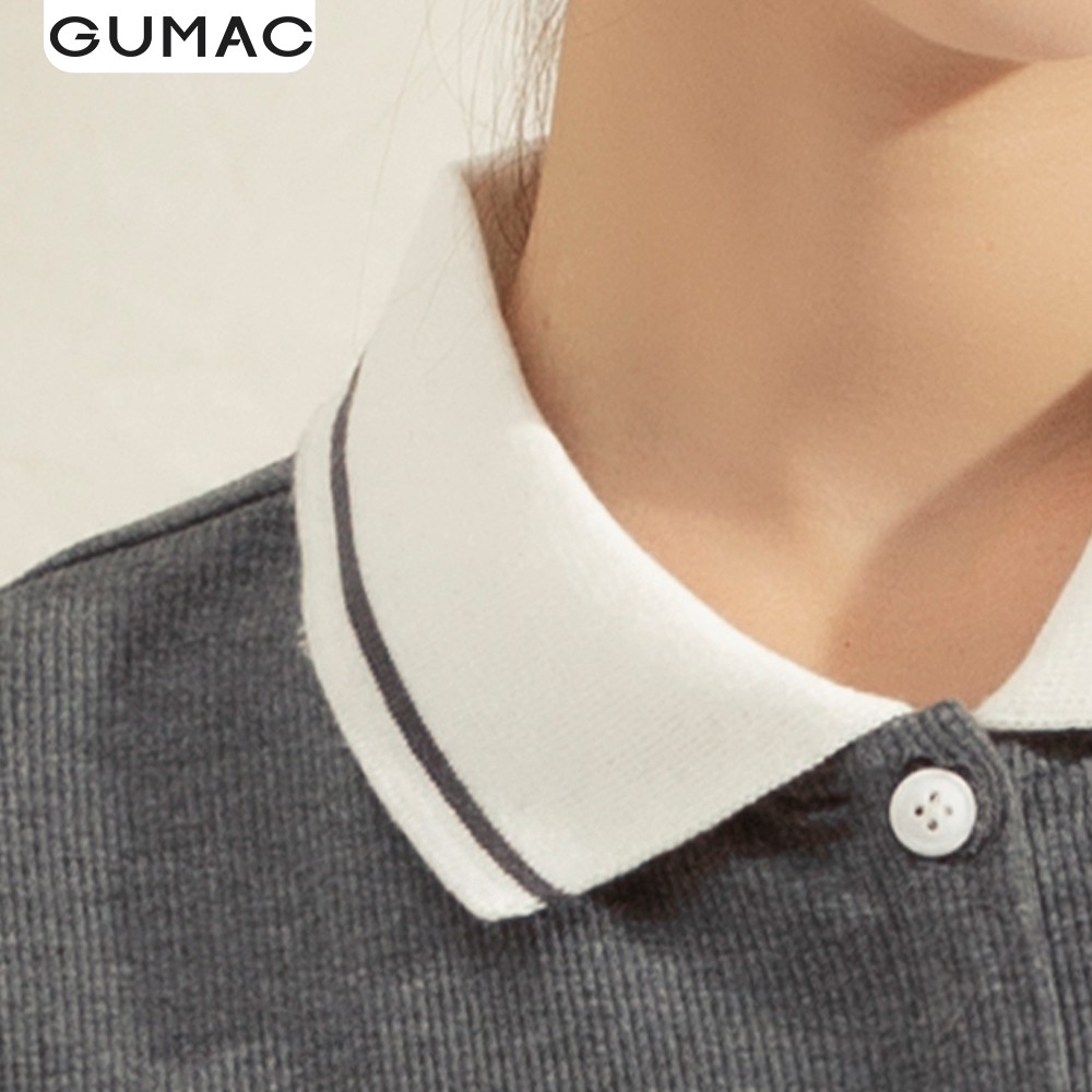 [Mã WAGU12 giảm 20% tối đa 50k đơn 150k] Đầm thun gân polo DA1173 GUMAC | BigBuy360 - bigbuy360.vn
