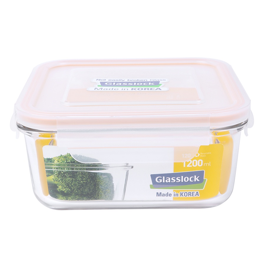 Bộ 3 hộp vuông (2450ml + 1180ml + 480ml )Glasslock GL 155