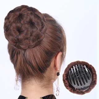 Búi Tóc Giả Xoăn Hoa