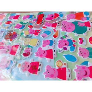 Hình dán sticker 3D heo peppa