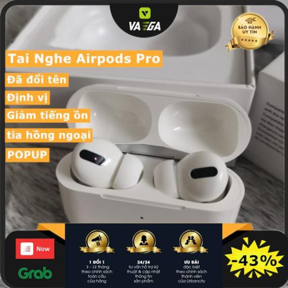 Tai nghe bluetooth Airpods Pro on Điều khiển cảm ứng thông minh, hỗ trợ Sạc không dây ₃