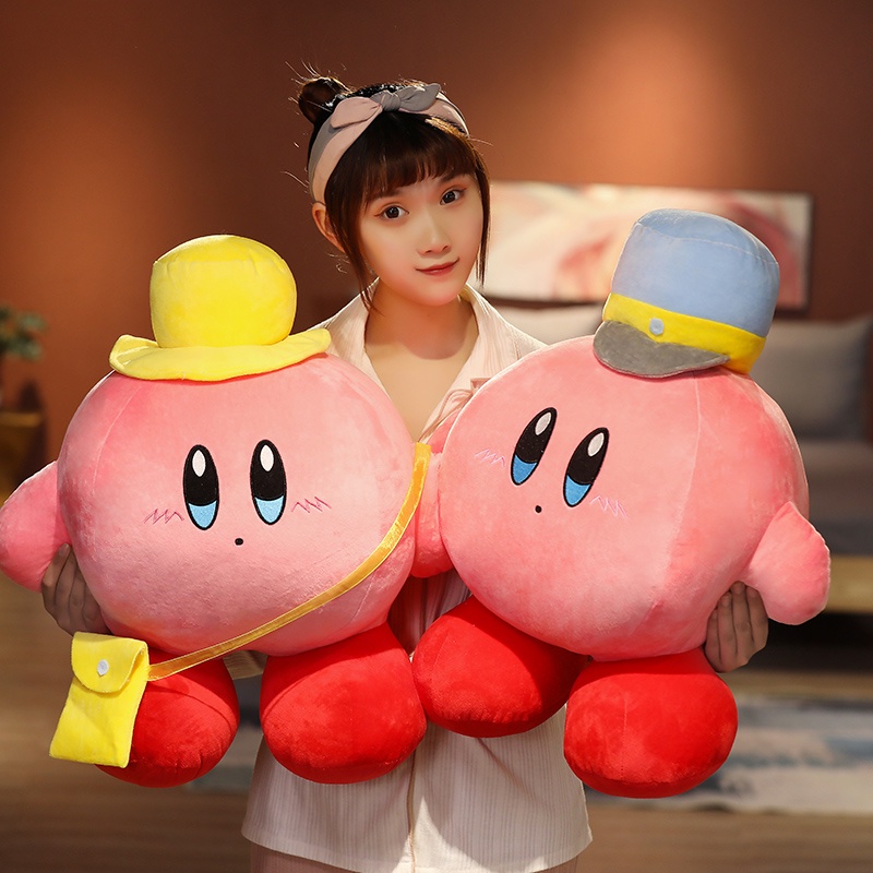 Gối Nhồi Bông Dễ Thương Hình Kirby Hoạt Hình Hai Chiều Thoải Mái Làm Quà Tặng Sinh Nhật Cho Trẻ