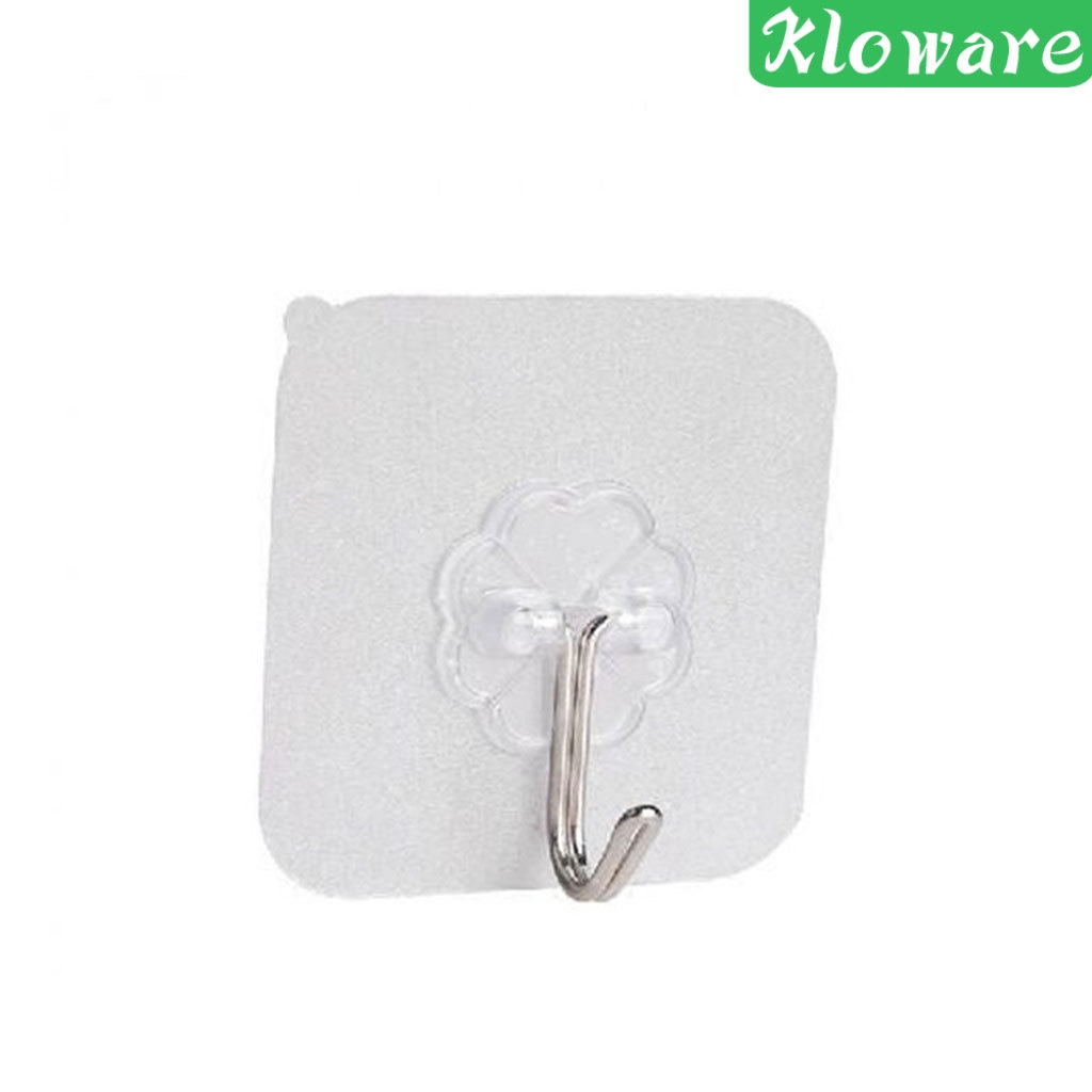 Bộ 10 Móc Treo Đồ Dùng Nhà Tắm Gắn Tường Trong Suốt Tiện Dụng