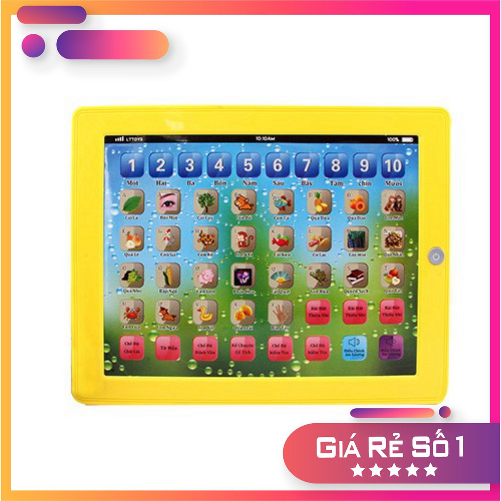 GIÁ SỐC- VIETNAM- Ipad Đồ Chơi Bé Học Đánh Vần, size LỚN