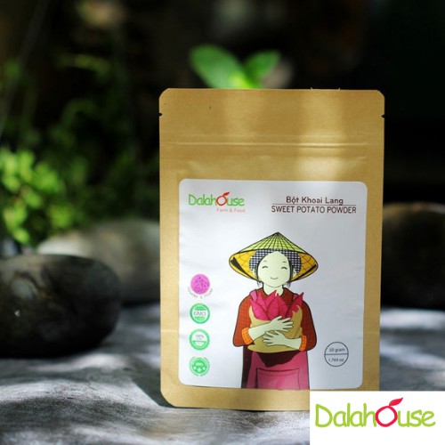 Bột Khoai Lang Tím Nguyên Chất Sấy Lạnh Dalahouse 50g