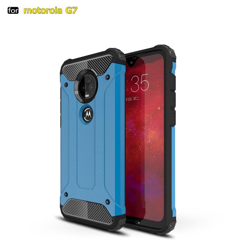 Ốp điện thoại kiểu áo giáp thời trang chống sốc cho motorola moto g7