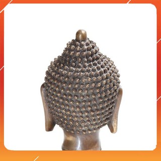 Đầu Phật 15Cm Đồng Trơn  Tượng Phật
