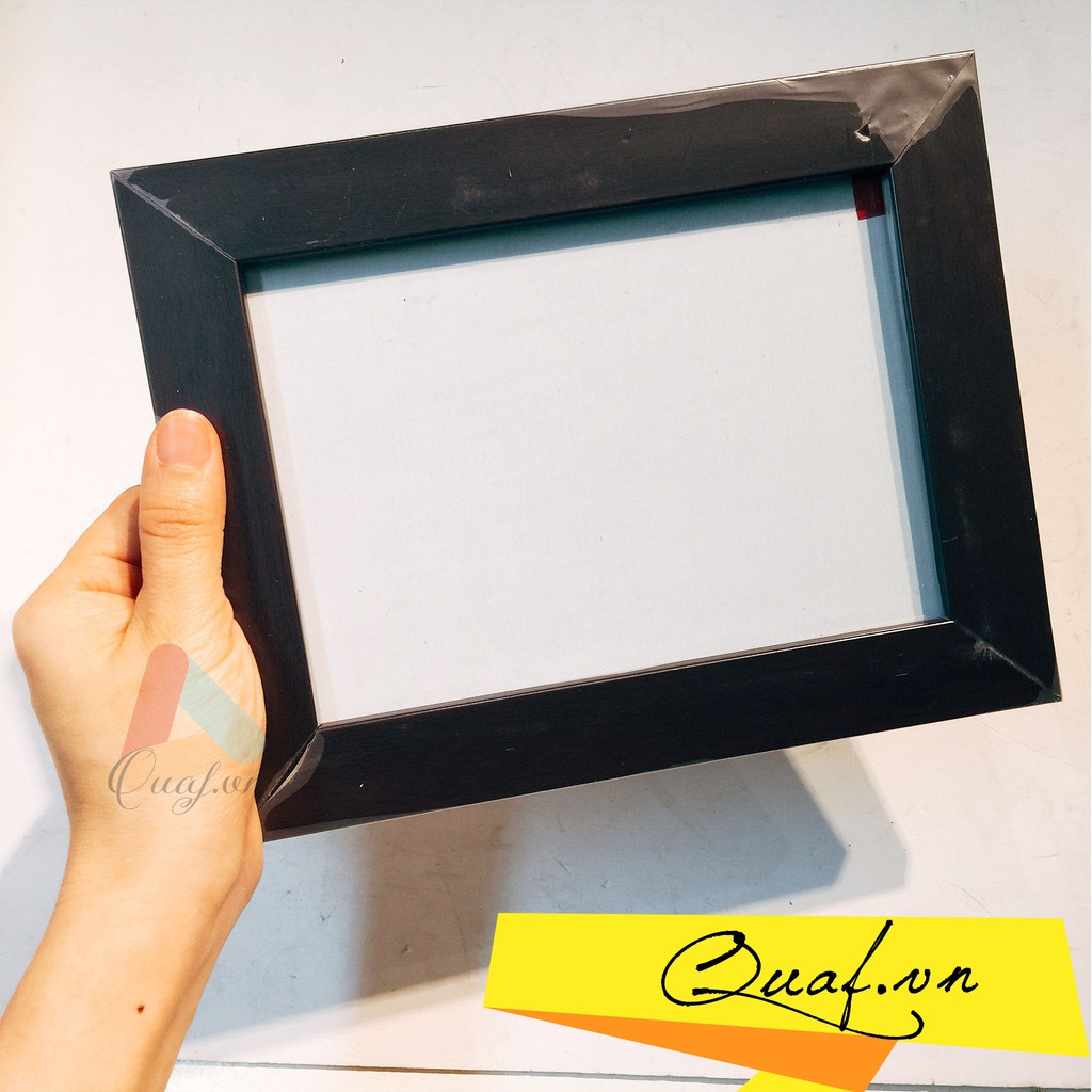 Khung ảnh treo tường 19x25cm (màu trắng + nâu)