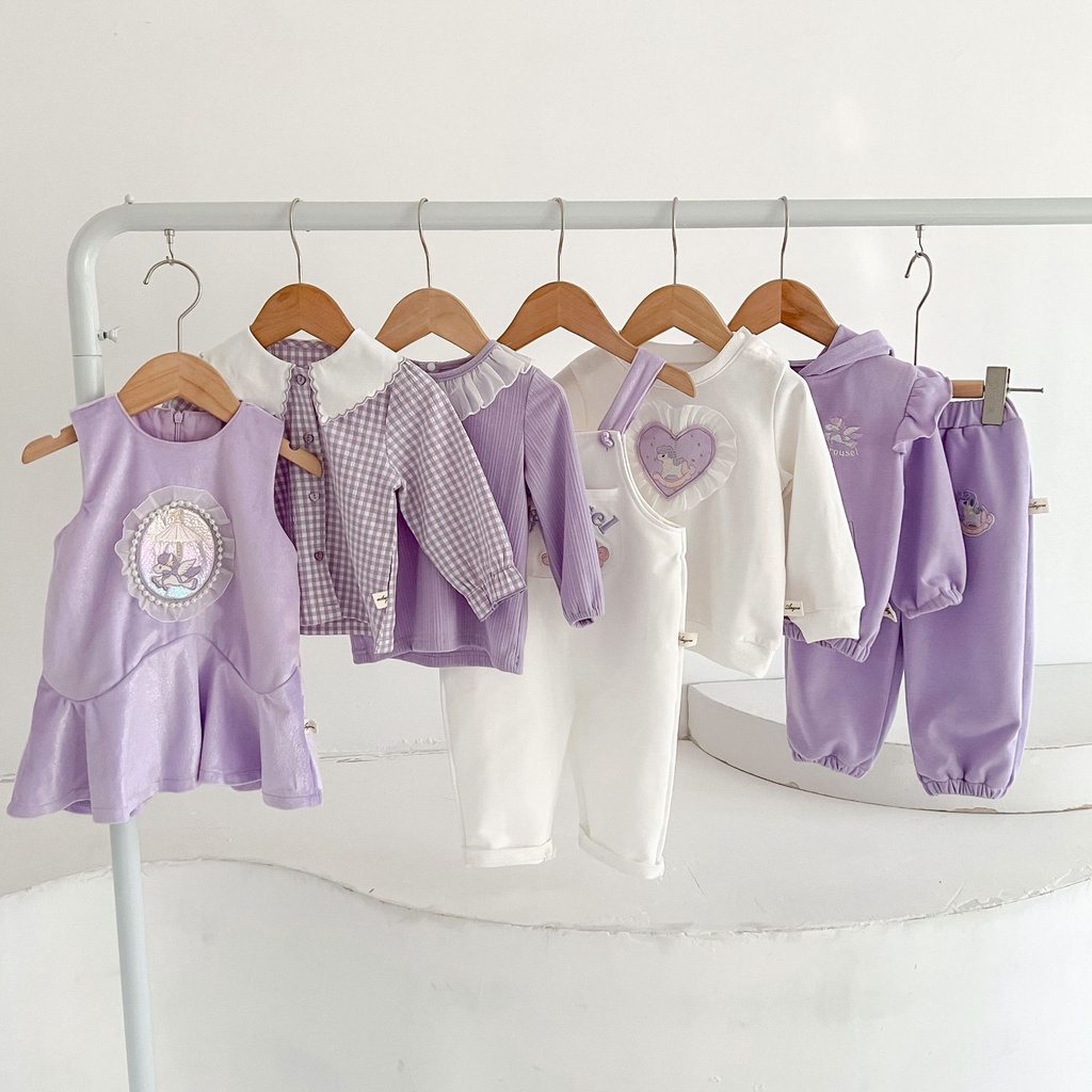 Set Đồ Thể Thao 2 Món Phong Cách Hàn Quốc Thời Trang Xuân Thu Cho Bé Gái