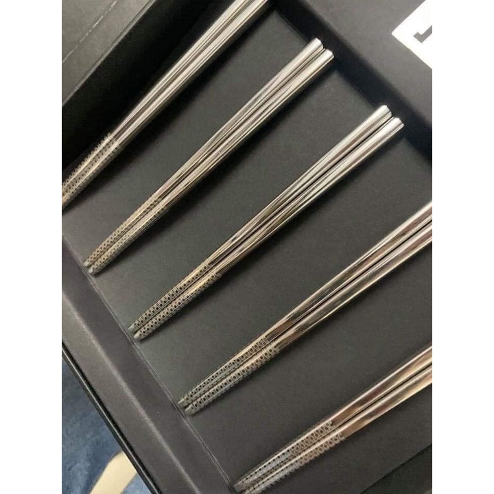 SET 5 ĐÔI ĐŨA INOX ZWILLING ĐỨC BỀN ĐẸP, SẠCH KHÔNG LO ẨM MỐC