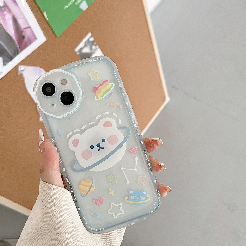 Ốp lưng iphone Ốp Điện Thoại In Hình Gấu Hoạt Hình Cho Apple 13Pro iPhone12 11 78plus Dinuo case