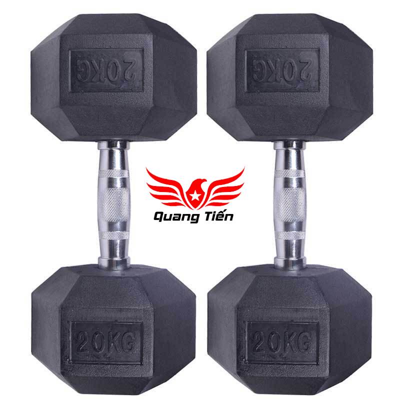 Tạ tay cao su lục giác cao cấp Iron Bull 15kg nhập khẩu ( giá 1 quả )