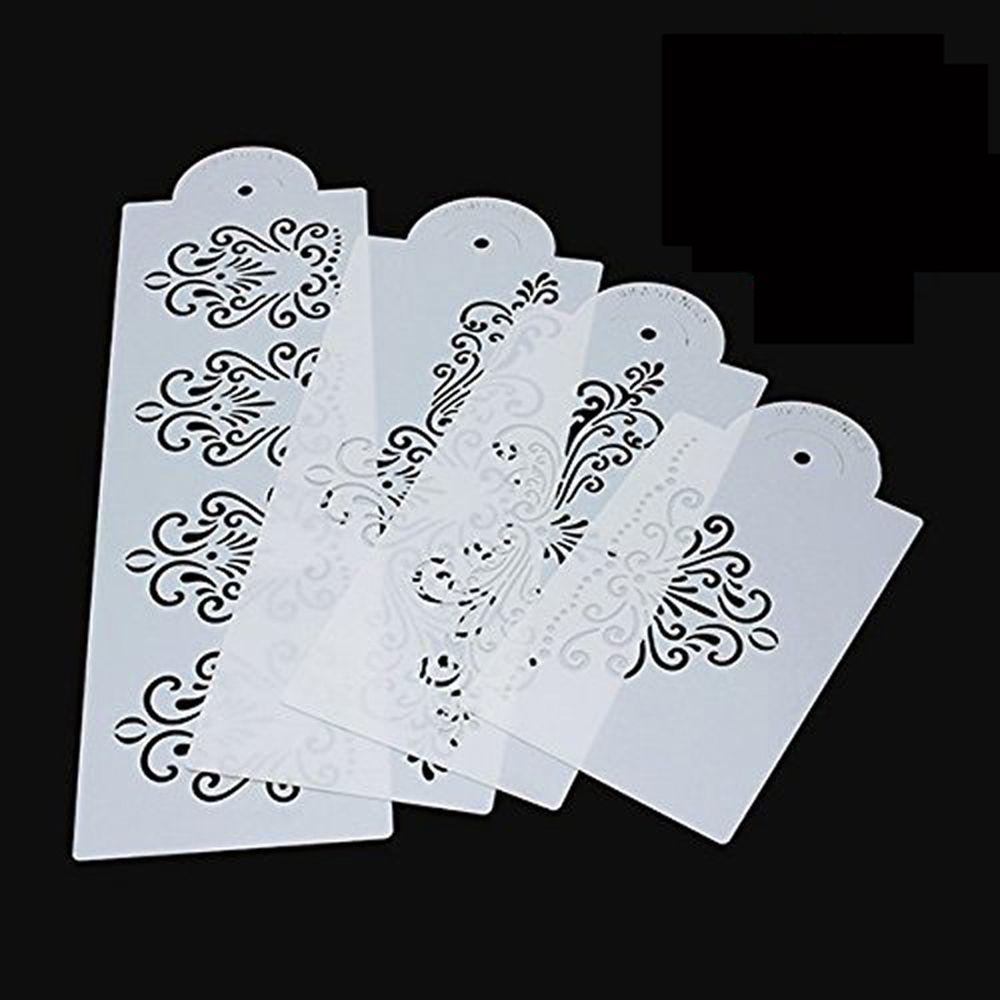 Set 4 Khuôn Tạo Họa Tiết Trang Trí Bánh Tiện Lợi