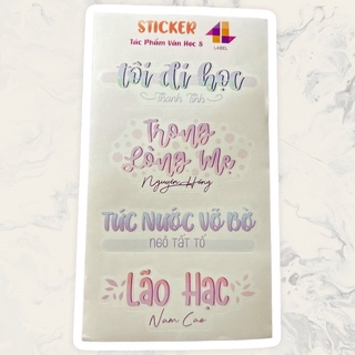 Sticker Văn Học 8 ( Cả Năm )