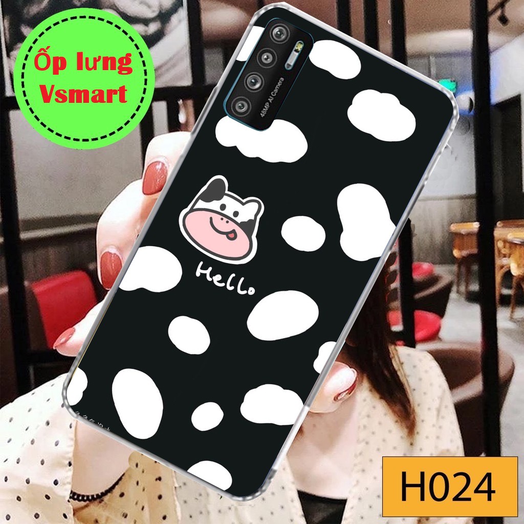Ốp silicon in hình Vsmart Live 4 Joy4 Active 3 Joy 3 Joy 2+ Joy 1+ Live Active 1 Active 1+... bò sữa
