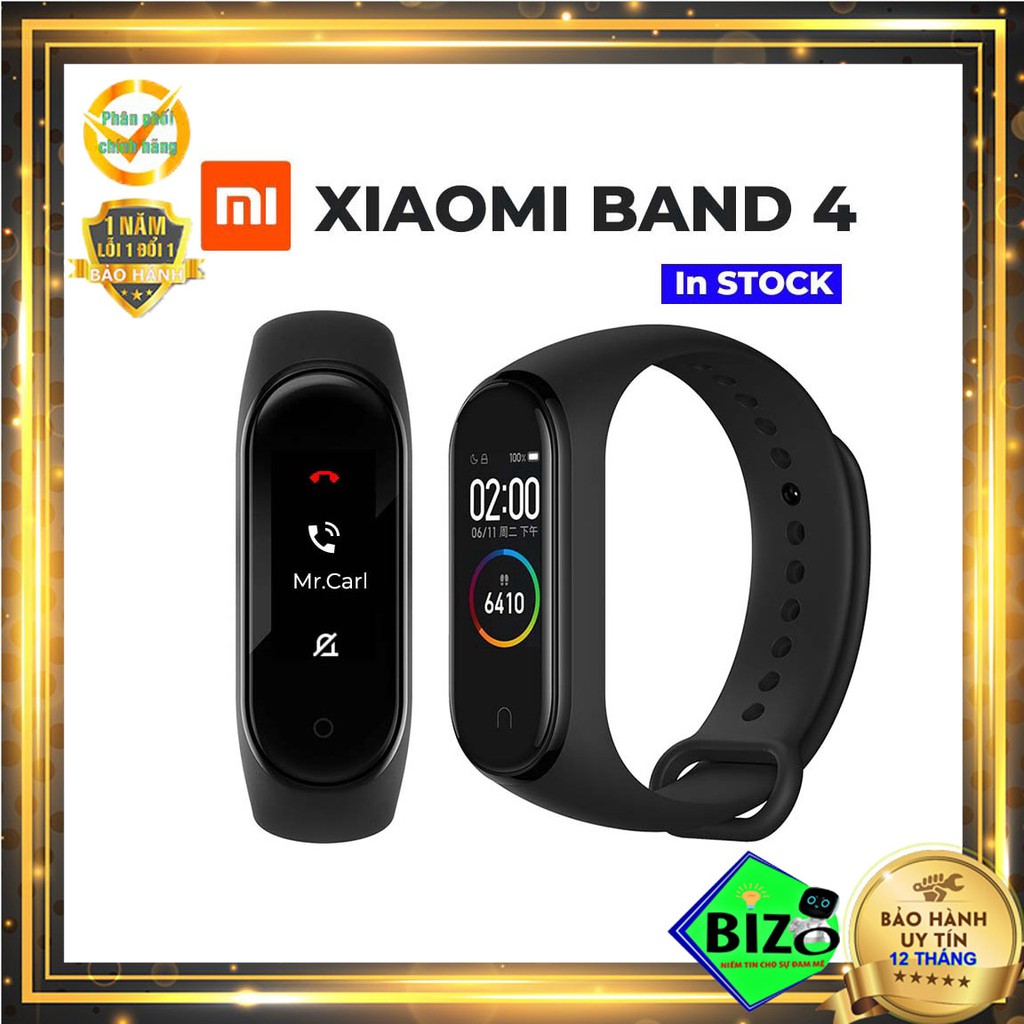 [CAO CẤP - CHÍNH HÃNG] Vòng đeo tay thông minh Xiaomi, đồng hồ thông minh Mi Band 4 hàng chính hãng