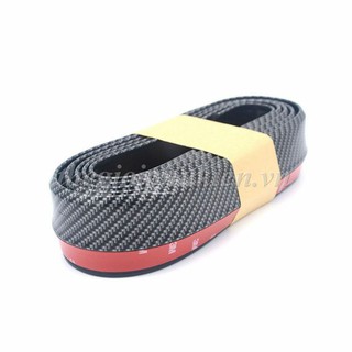 Cuộn lip cao su Samurai vân Carbon bảo vệ gầm trước Ô tô( Hàng cao cấp)