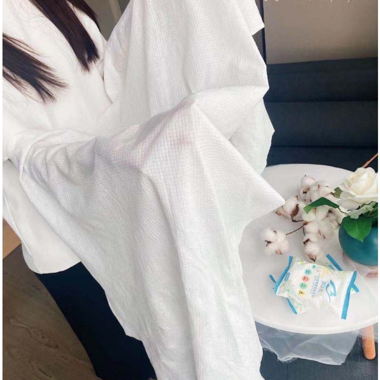 Viên Khăn Tắm Nén Du Lịch Cotton Loại Dày Dùng 1 Lần Có Thể Phân Hủy Cho Khách Sạn